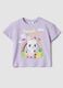 Girls' lilac stretch cotton regular fit t-shirt_0