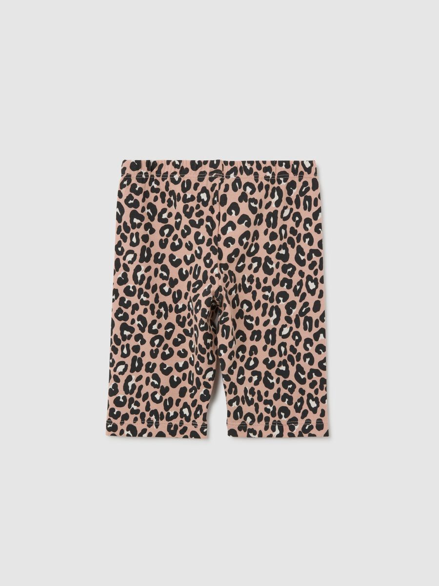 Girls' Multicoloured Cotton Skinny Fit Shorts_1