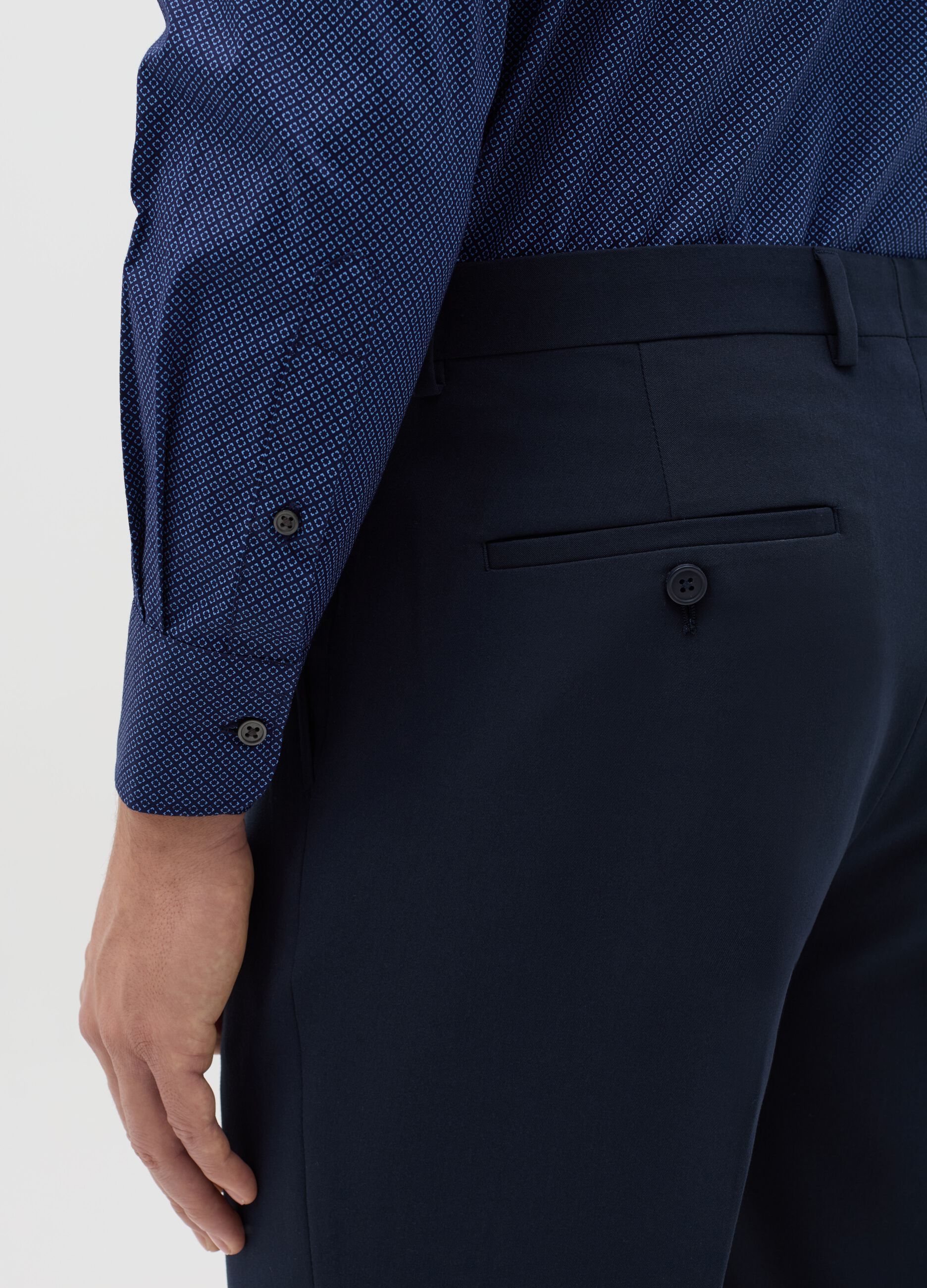 Regular-fit shirt with micro pattern