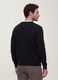 Black viscose-blend V-neck cardigan, regular fit_2