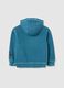 Children's sweatshirt in pure blue cotton, regular fit_1