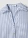 White shirt with light-blue stripes in pure cotton, regular fit_5