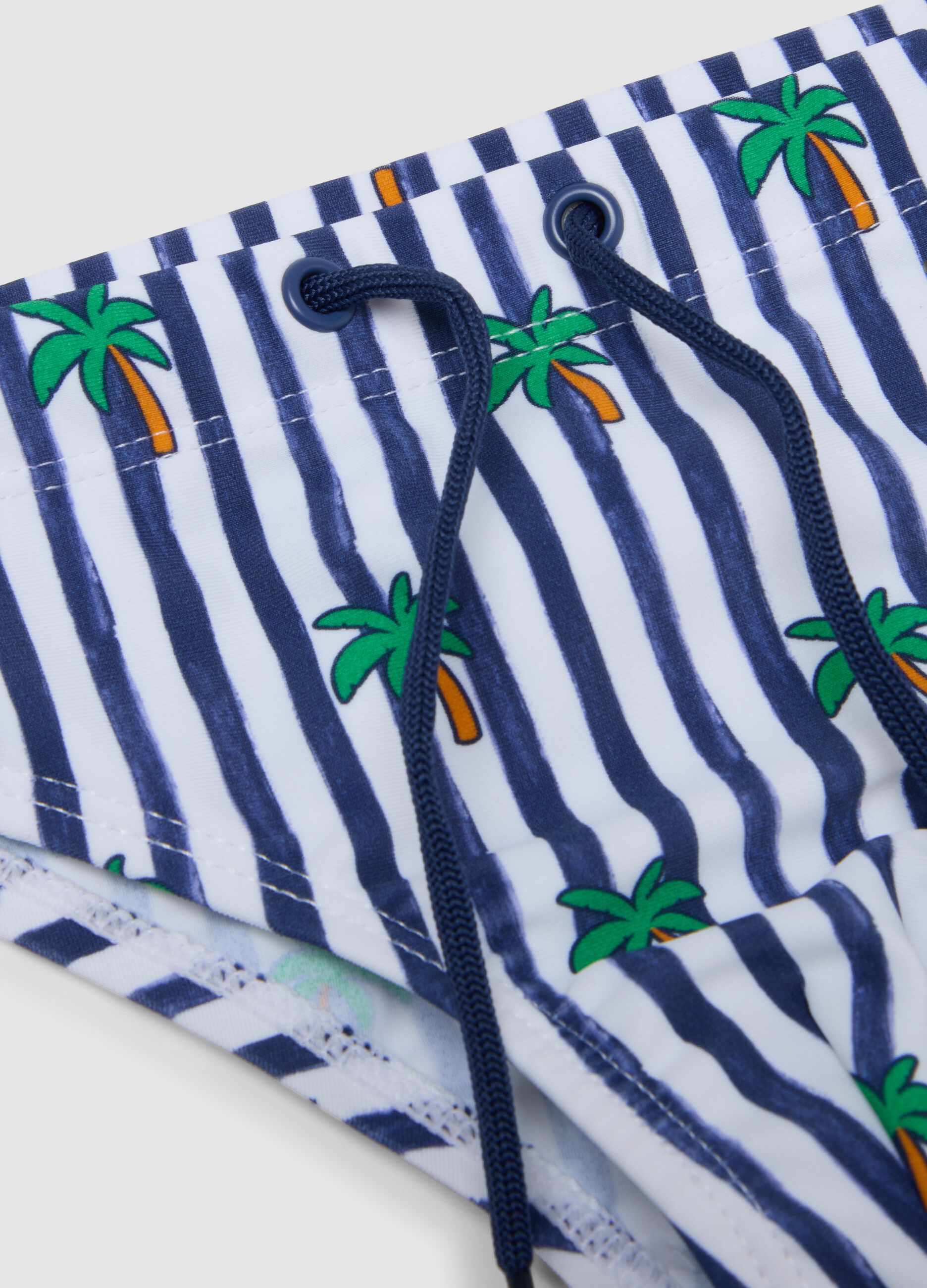 Blue stretch swim briefs