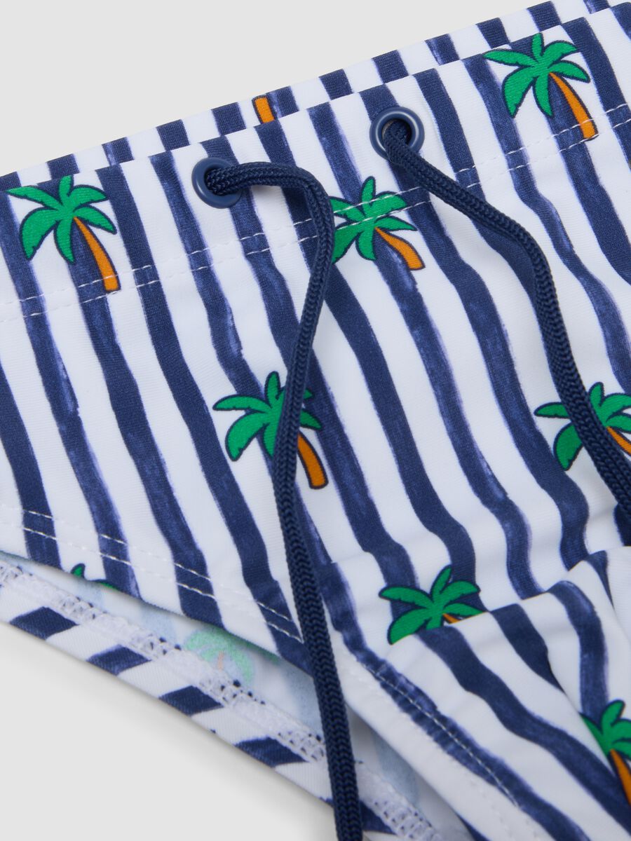 Blue stretch swim briefs_2