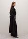 Long Black Wool Blend Coat in Regular Fit_2