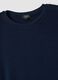 Blue crew-neck T-shirt in stretch modal and cashmere_1