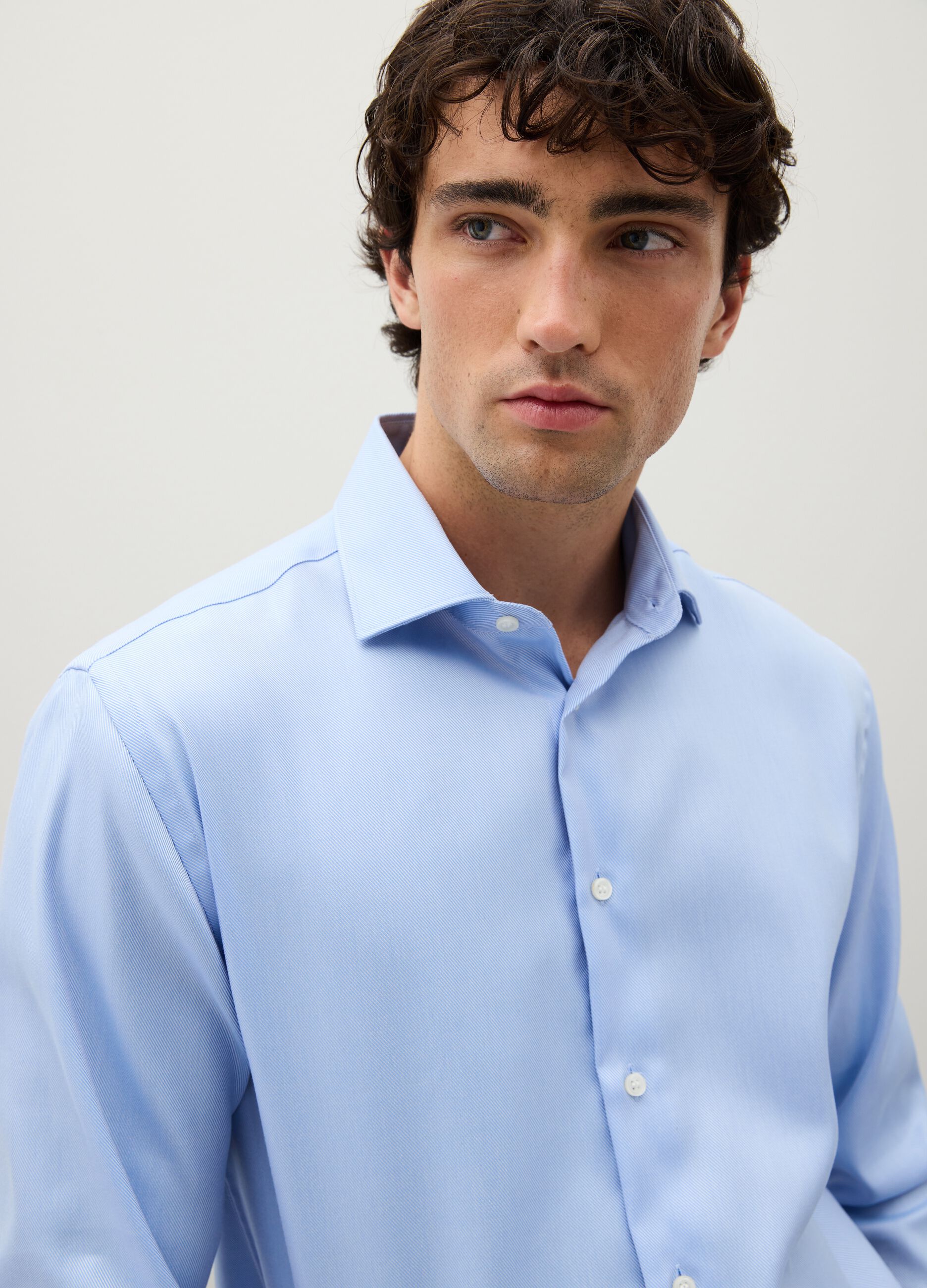Light Blue Pure Cotton Shirt