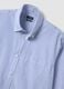 Light blue cotton-blend checked easy-iron regular-fit shirt_5
