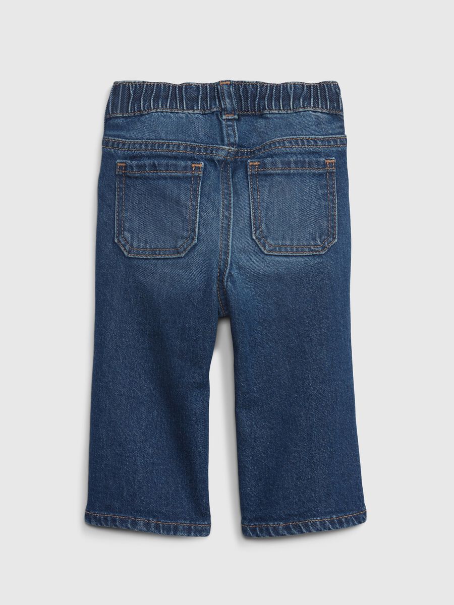 Flare-fit jeans in organic cotton_1