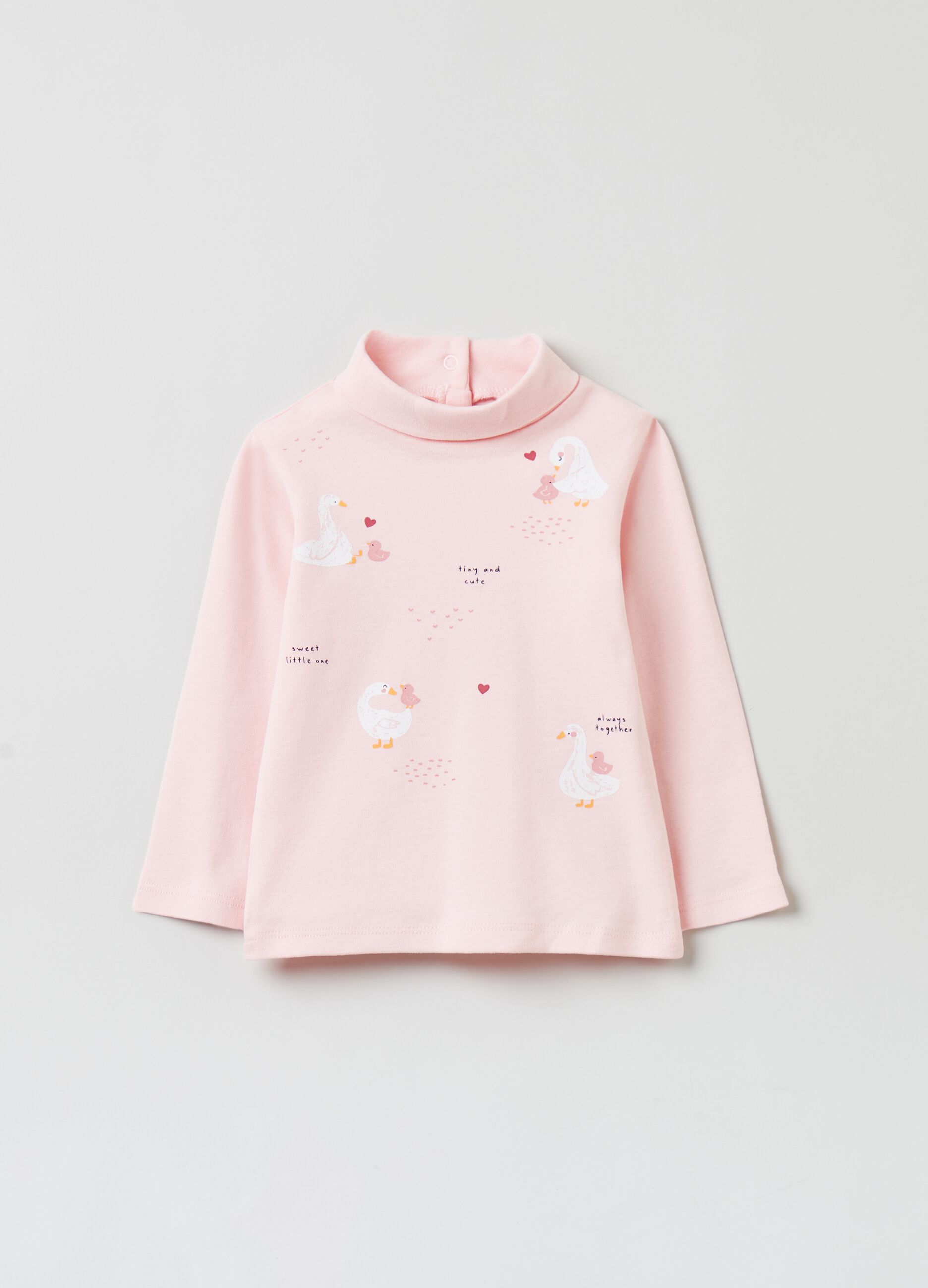 T-shirt a maniche lunghe con stampa_0