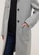 Grey single-breasted regular fit coat with belt_3