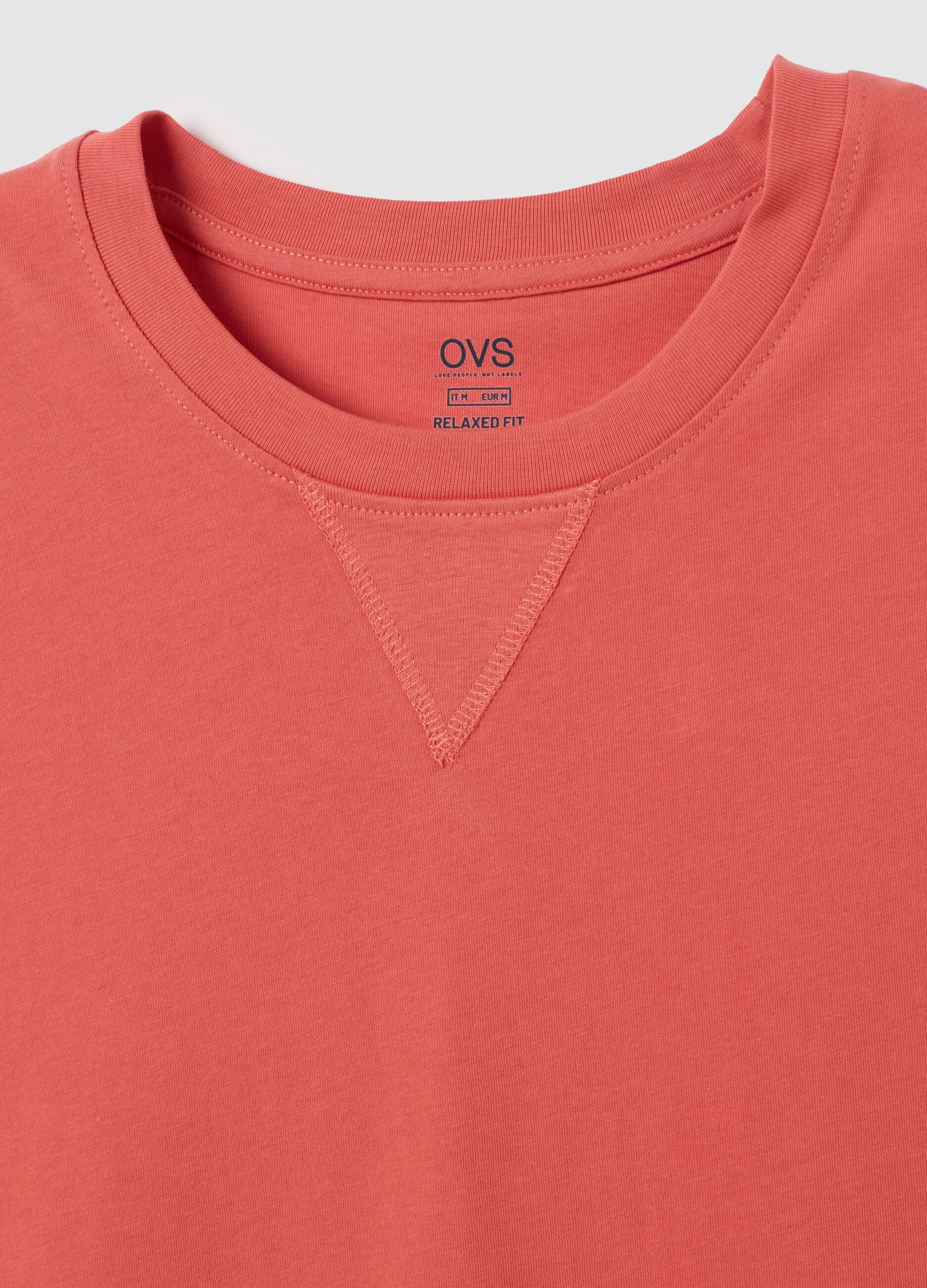 Men's pure cotton orange vest with regular fit