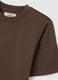 Brown T-shirt in pure Italian cotton regular fit_5