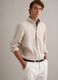 Beige pure linen shirt with button-down collar, regular fit_0