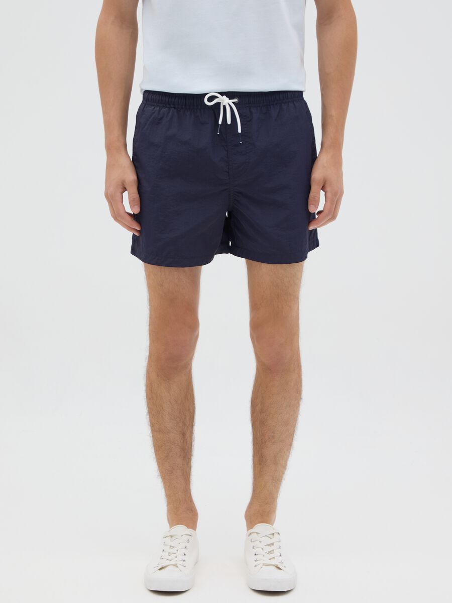 Midnight Blue Men's Swim Shorts_1