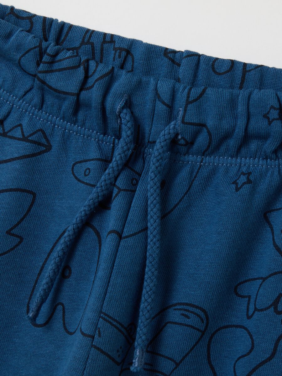 Kids' pure cotton blue jogger trousers_2