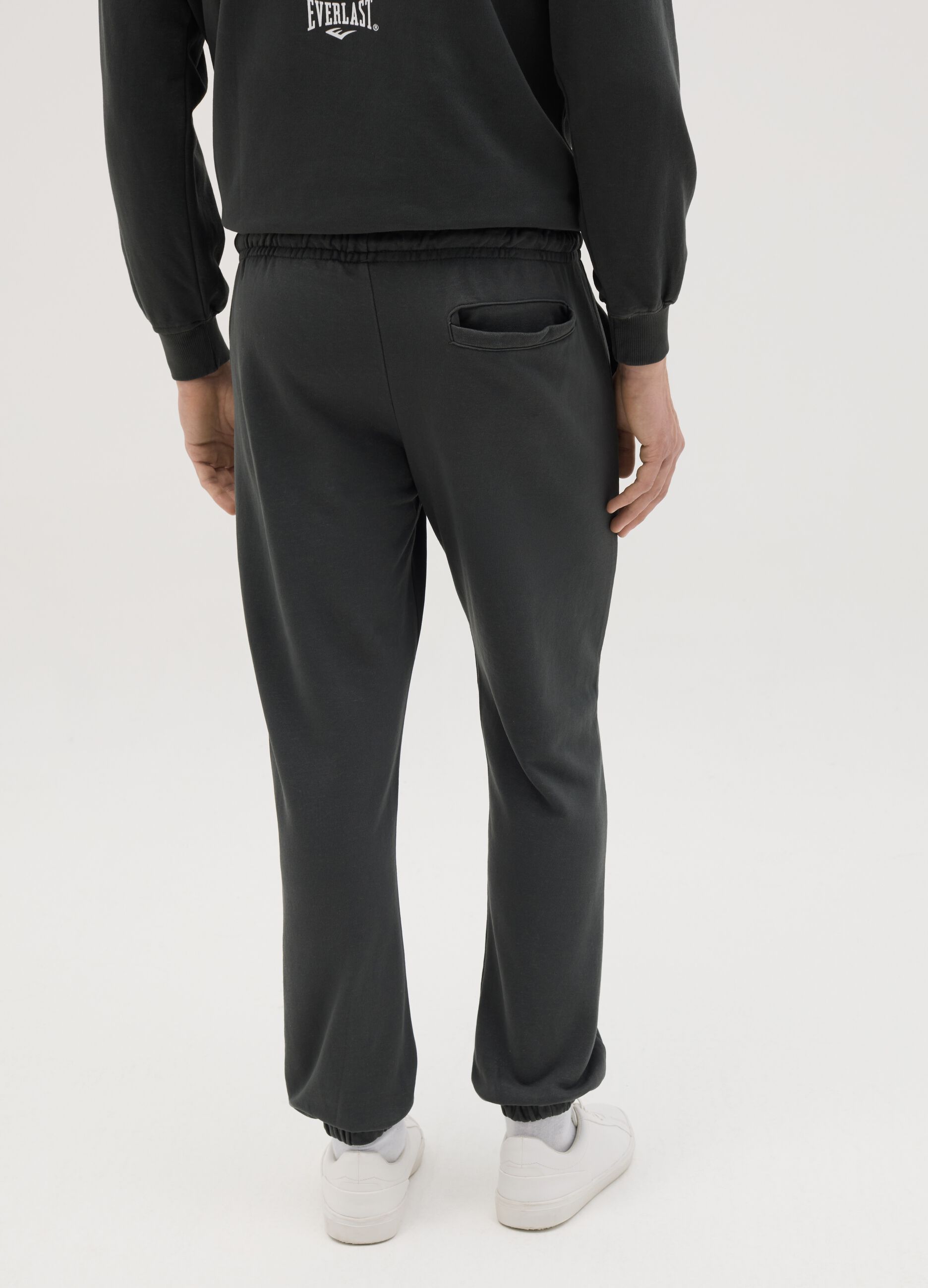 Slim-fit joggers with drawstring and logo print