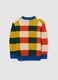 Children's Multicolour Wool Blend Sweater, Regular Fit_4