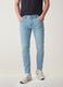 Light blue slim-fit stretch cotton jeans_1