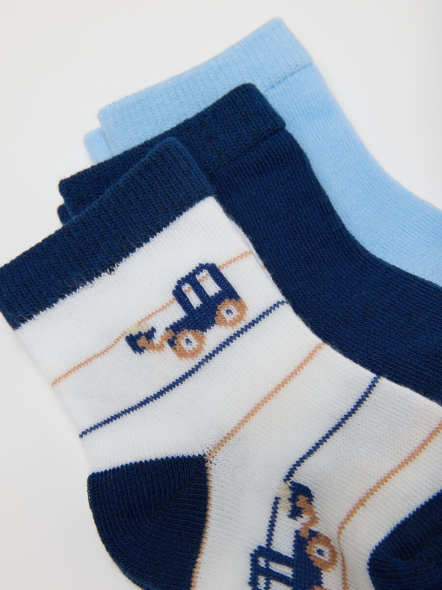 Multipack of Multi-coloured Baby Socks in Stretch Cotton_1