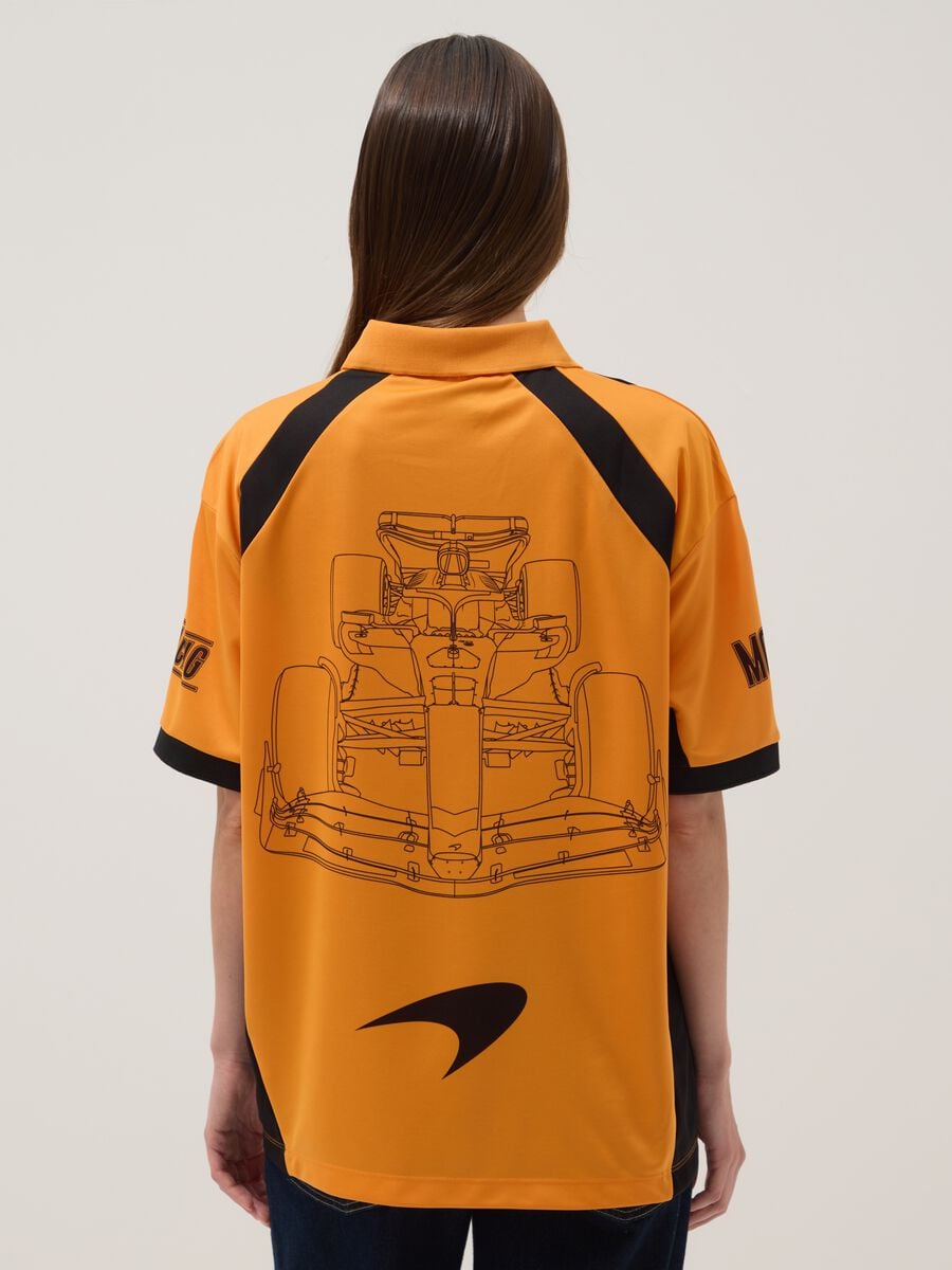 Orange short-sleeve polo shirt, regular fit_3