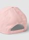 Pink pure cotton baseball cap with lettering_2