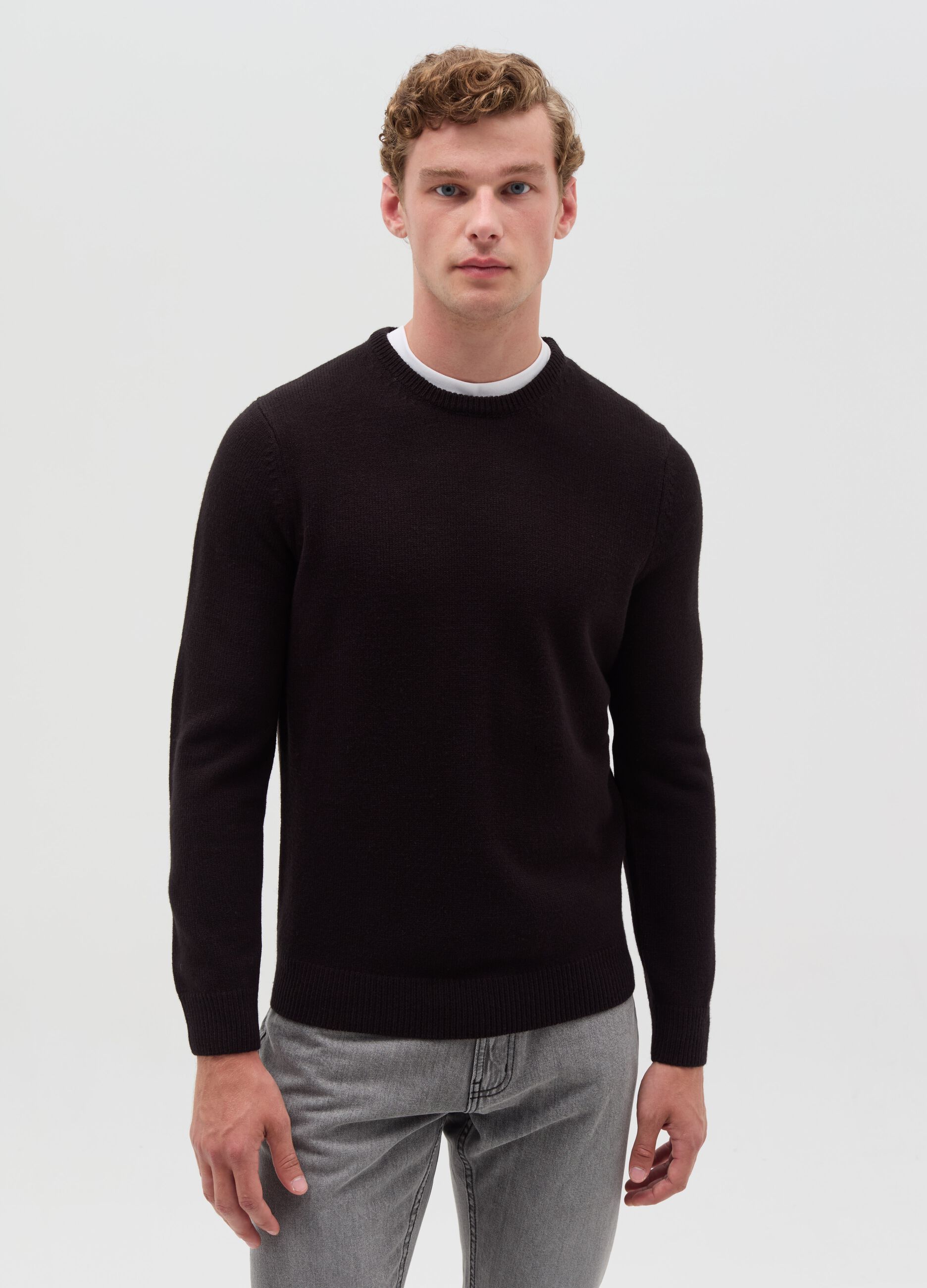 Maglioni Uomo Nero OVS