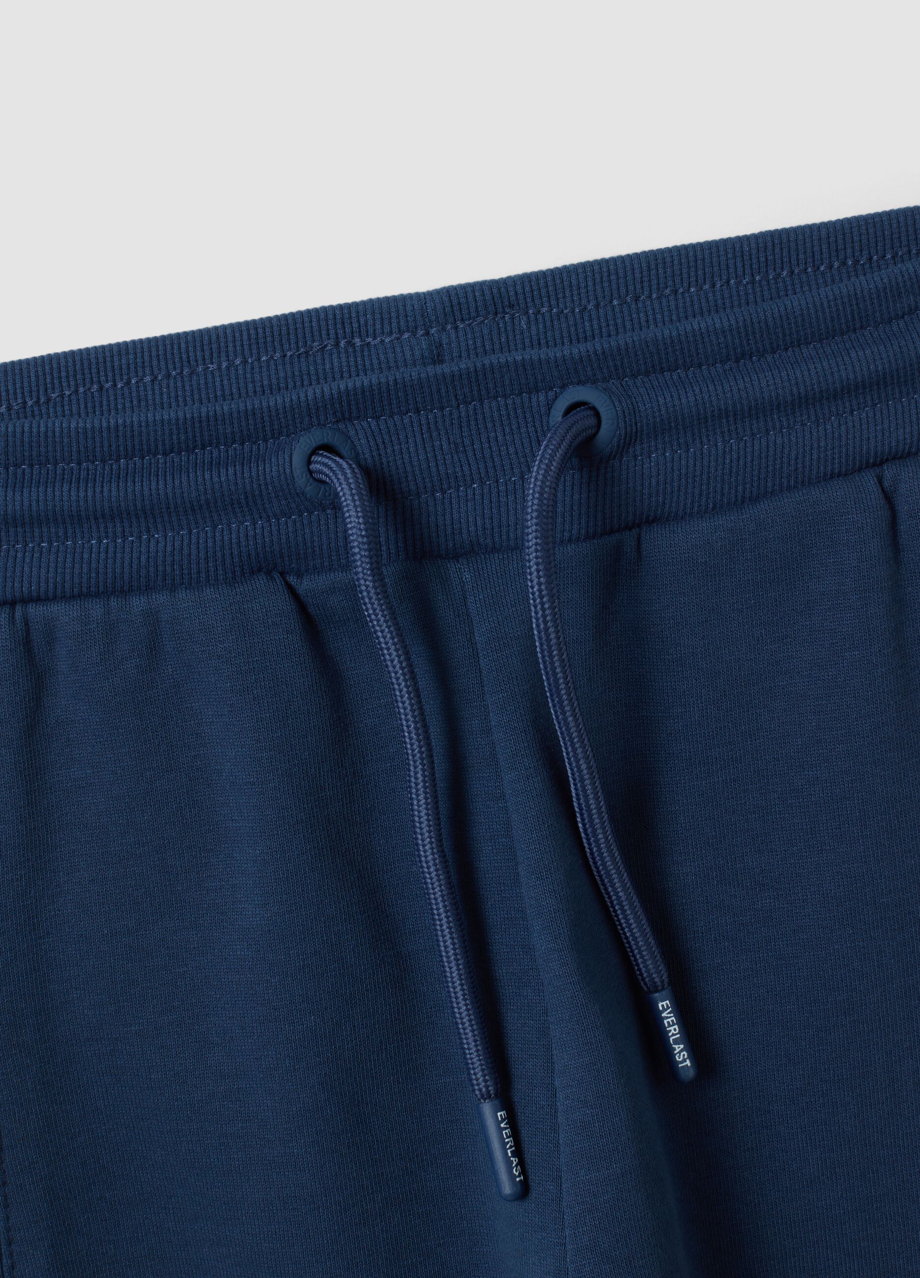 Blue pure cotton joggers with contrast print for boys