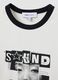 White cotton T-shirt with front graphic print and contrast trims_6