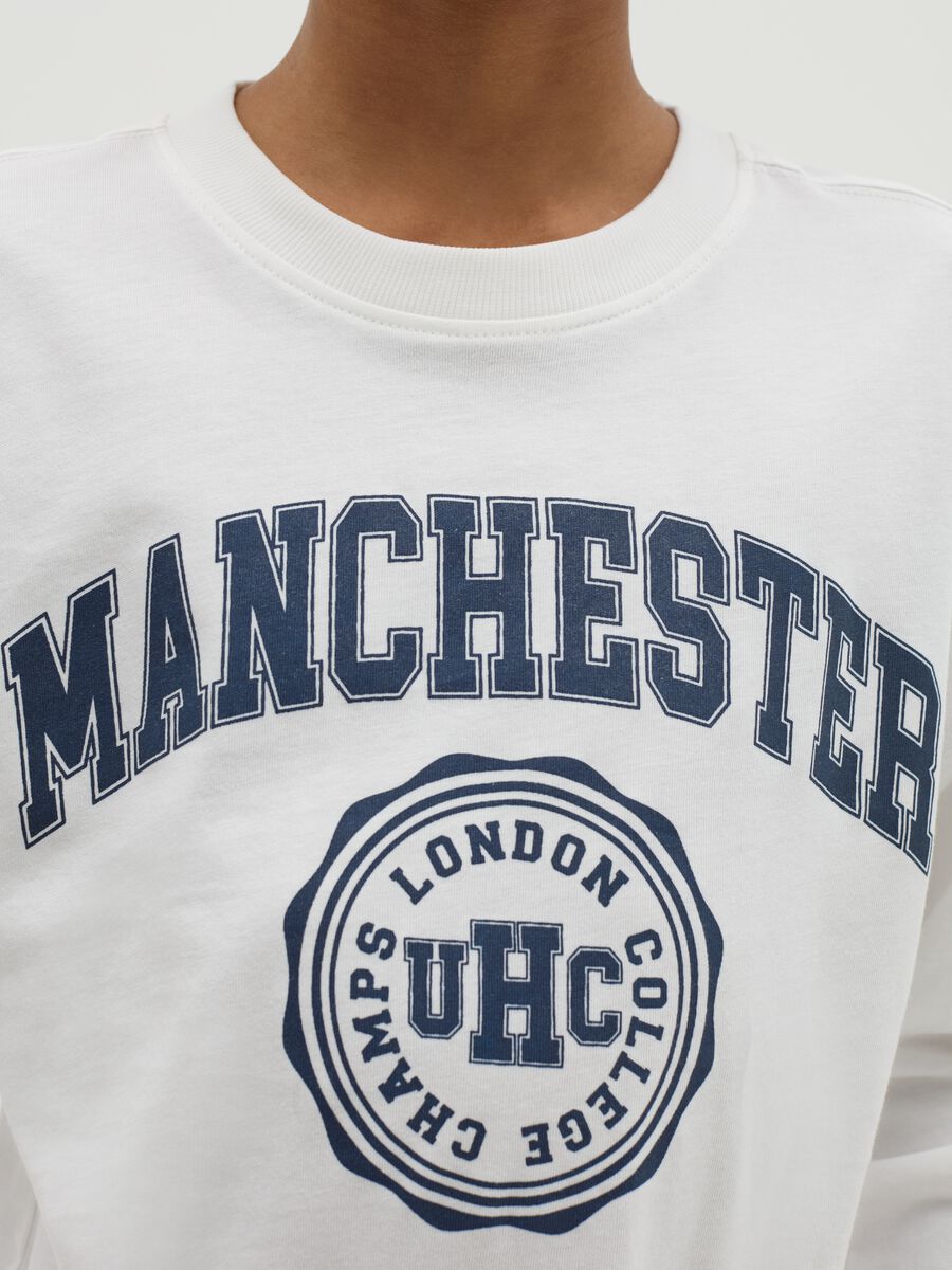T-shirt a maniche lunghe in cotone con stampa_2