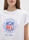 White NFL short sleeve T-shirt in pure cotton regular fit_3
