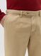 Pantalone chino in cotone e lino beige_2