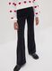Girls&rsquo; black flared cotton-stretch treggings_2