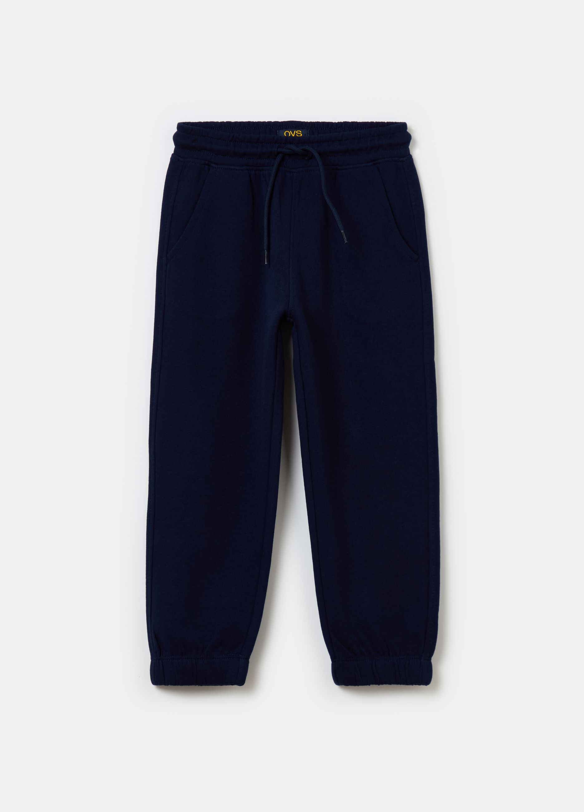 Joggers with drawstring and elasticated trims
