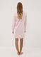 Pink organic cotton nightdress with crew neck_3