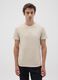 Beige regular fit pure cotton T-shirt_1