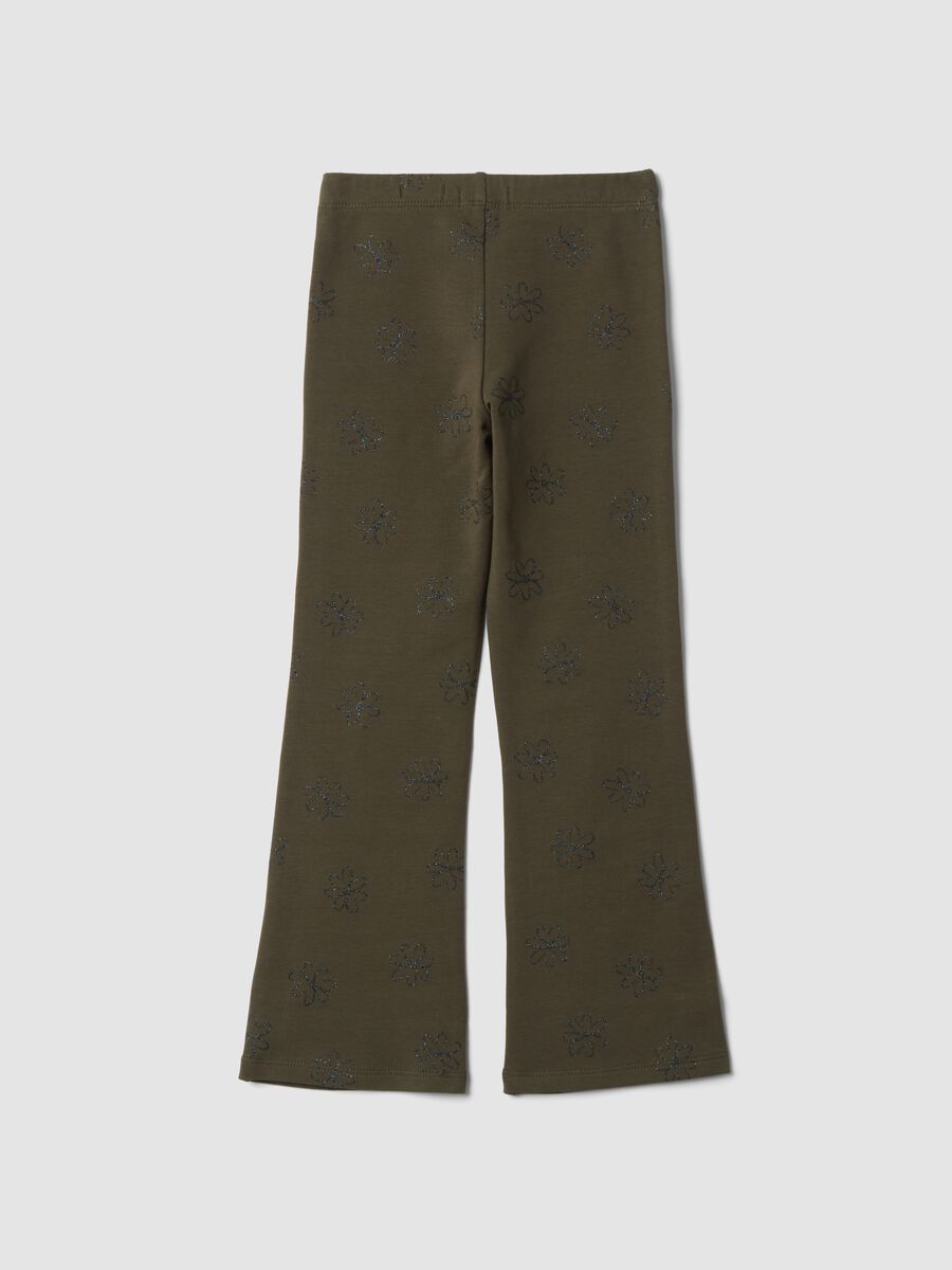 Leggings verdi in cotone elasticizzato skinny fit_1