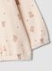 Pink and brown pure organic cotton crew-neck pyjamas for baby girl_2