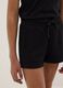 Girls&rsquo; black pure organic cotton shorts with elasticated waistband_2