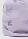 Purple Stretch Cotton Hat with Butterflies for Girls_1