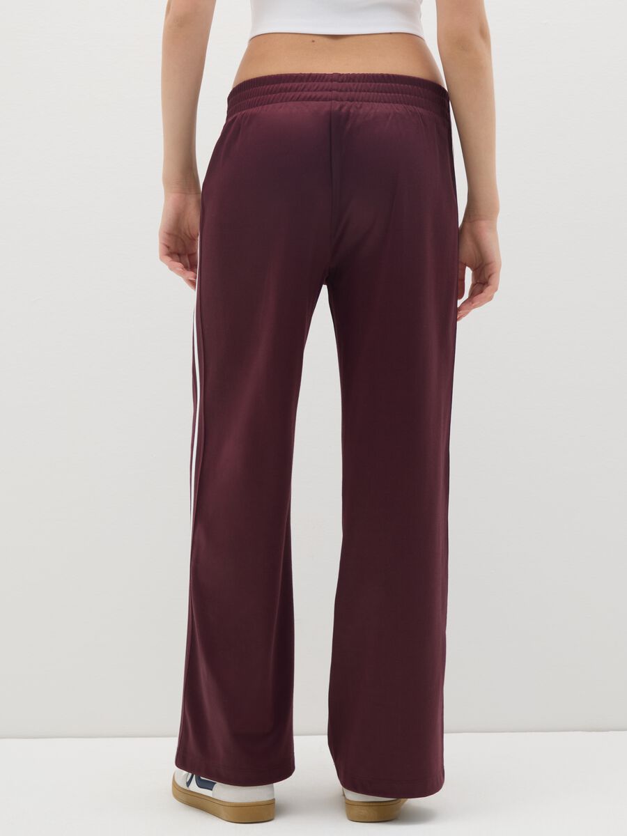 Pantaloni in misto cotone rossi relaxed fit_3