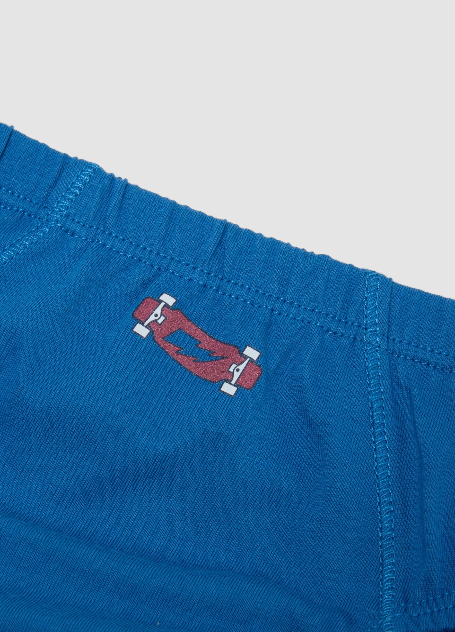 Tripack di slip multicolor in puro cotone organico per bambino e ragazzo