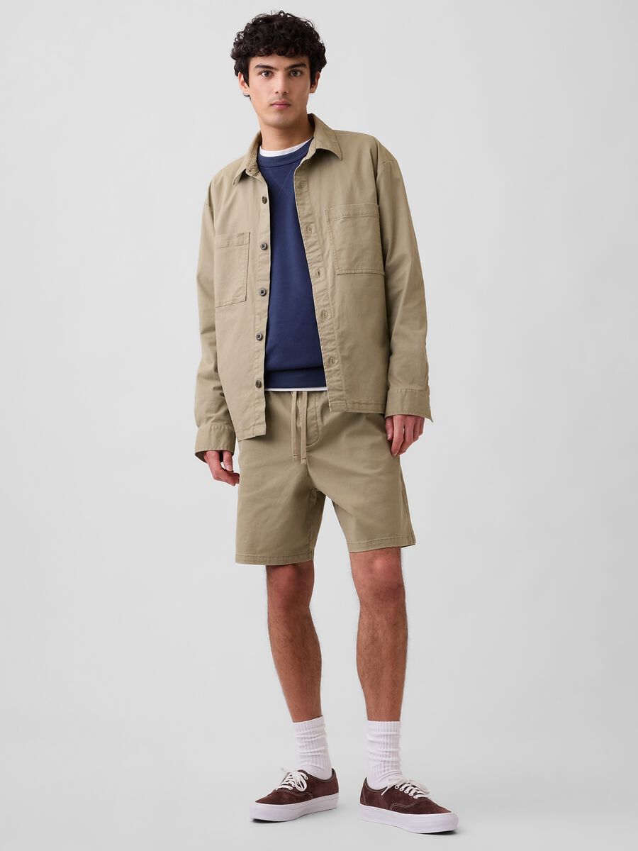 Stretch cotton shorts_4