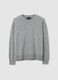 Maglione in pura lana grigio regular fit_4