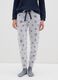 Regular fit blue fleece pyjamas_3