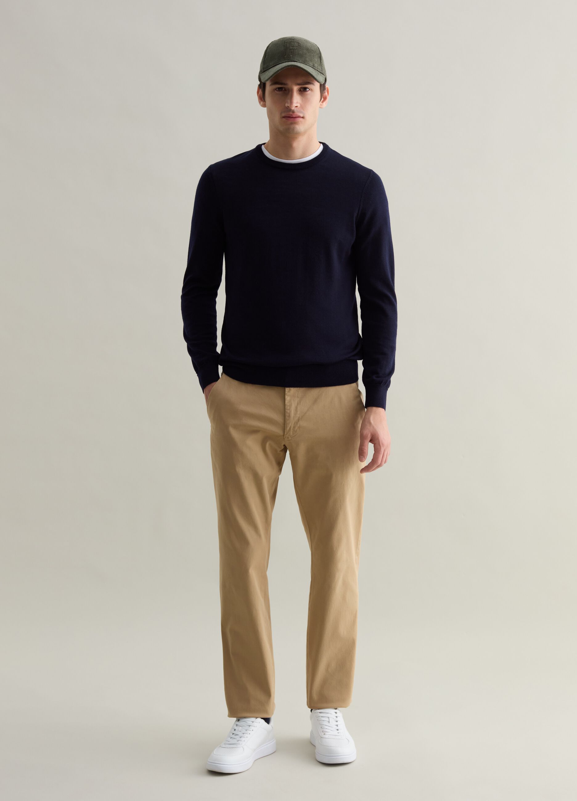 Pantalone chino in cotone stretch