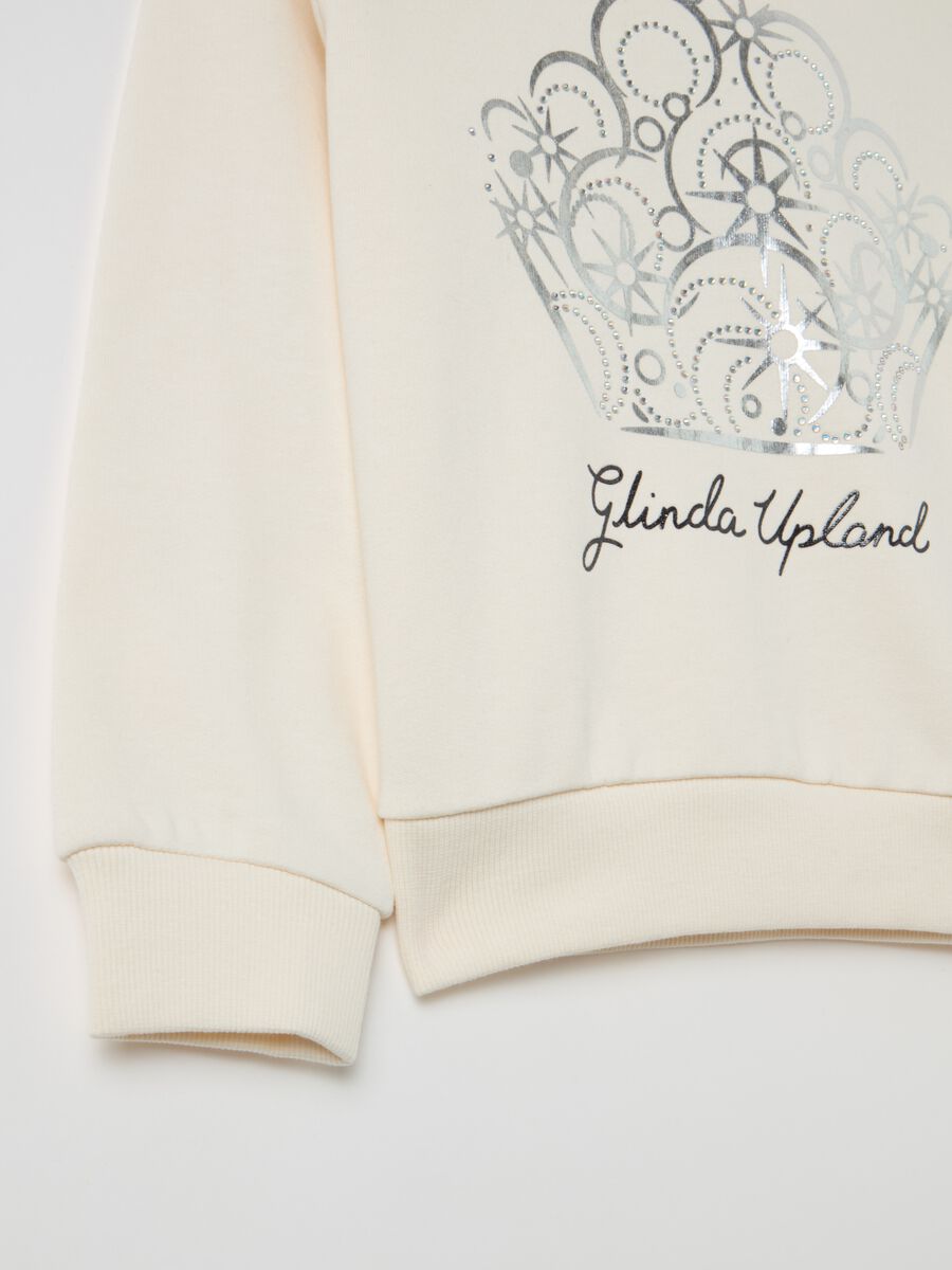 Sweatshirt with hood and Wicked print in foil_3