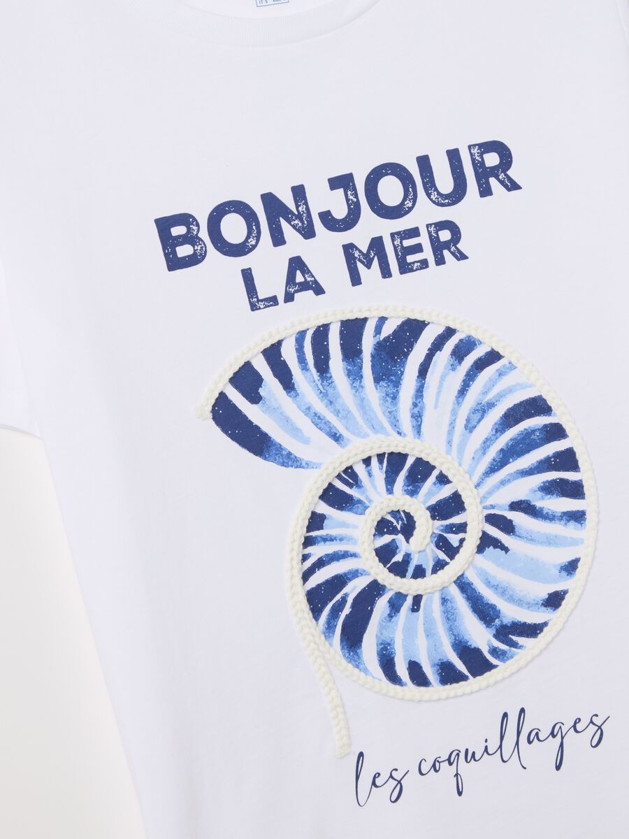 T-shirt with shell print_5