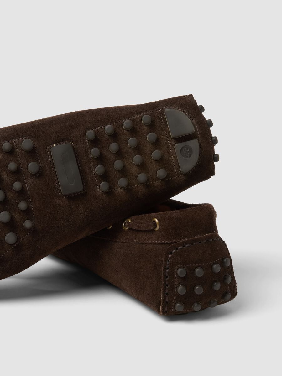 Mocassini in vera pelle marroni con suola antiscivolo_3