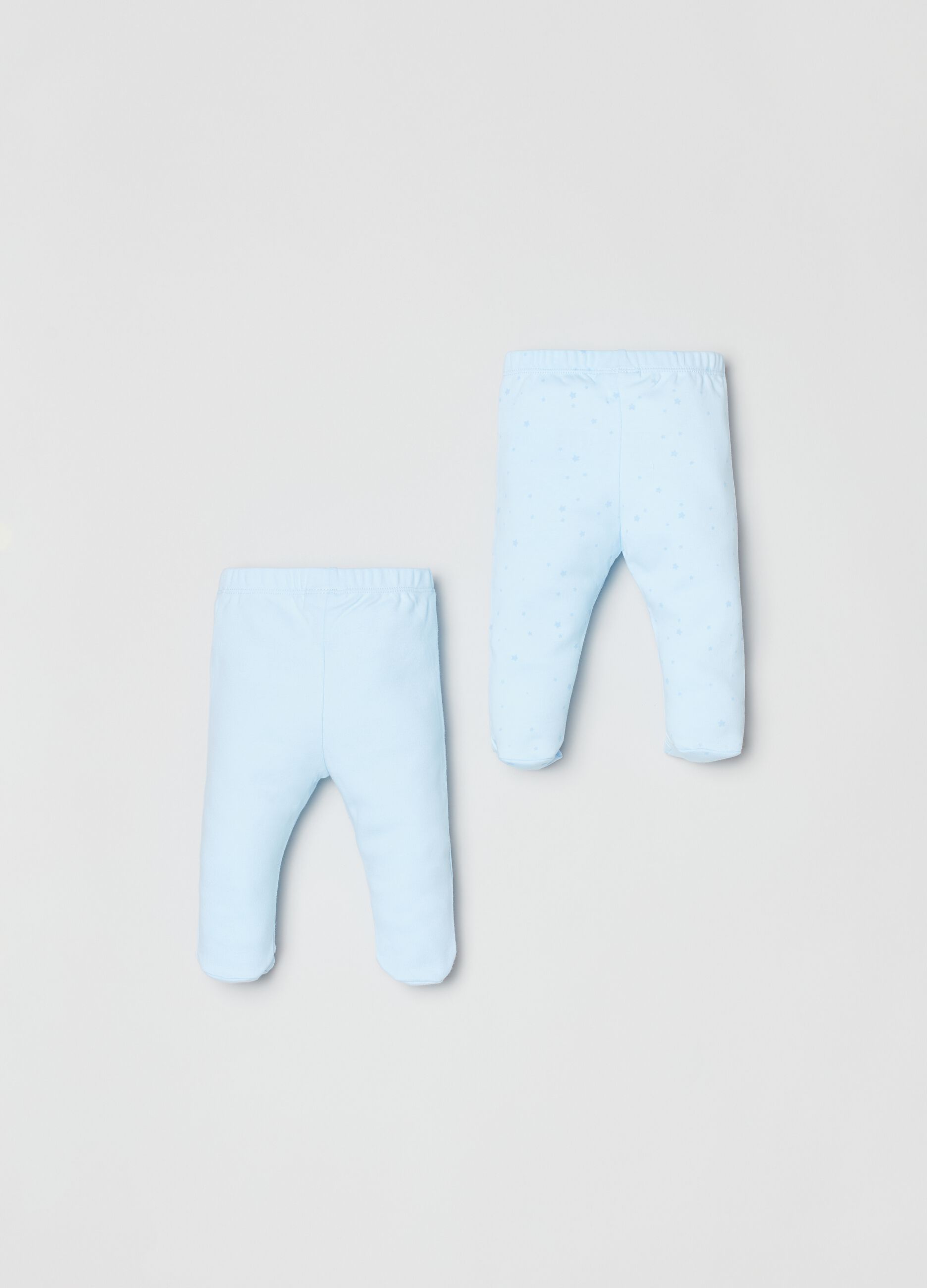 Two-pack cotton baby leggings